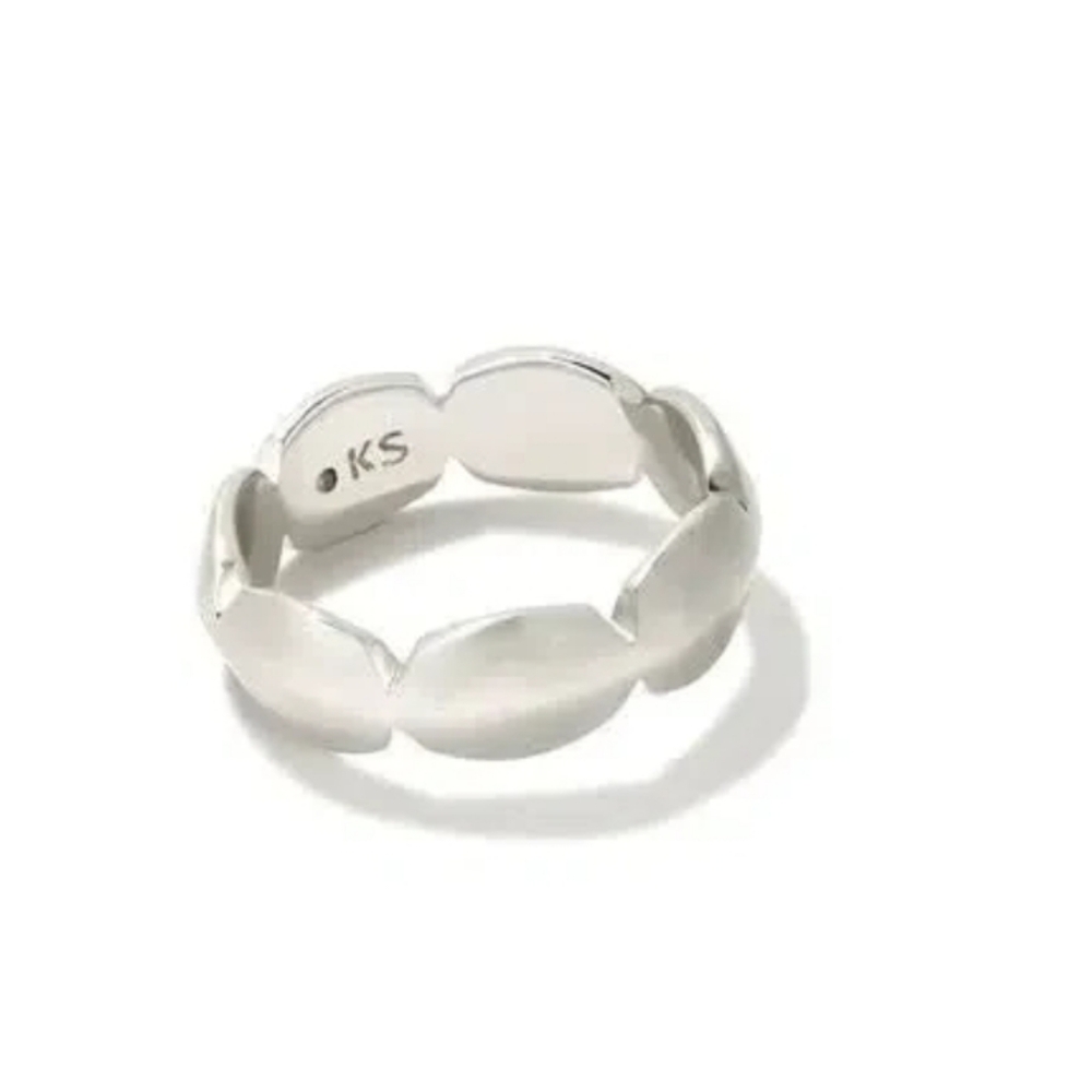 Kendra Scott Brooke Band Ring Silver Sz 9 NWT